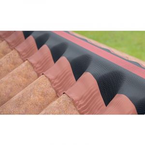 Les Elementaires - Closoir souple pour faitage et aretier 390mm x 5ml Rouge