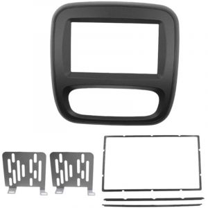 Kit de Fa&ccedil;ade d'autoradio St&eacute;r&eacute;o 2 DIN Compatible pour Renault Trafic pour Opel Vivaro 2015 +