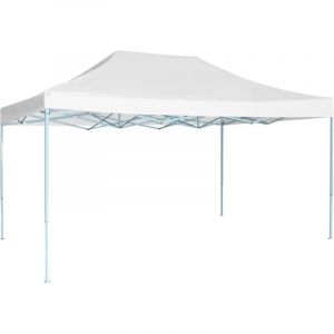 Maison Chic - Tente de réception pliable Tonnelle de Jardin Barnum professionnelle 3x4 m Acier Blanc