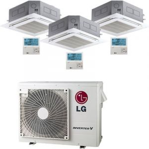 Climatiseur cassette LG 4 voies R32 Trial Split Inverter 9000 + 9000 + 9000 BTU avec U.E. MU3R19 NOUVEAU Classe A+++/A++