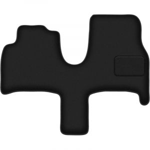 Tapis de sol avant noirs pour Peugeot 807 7 places (2002-2014).