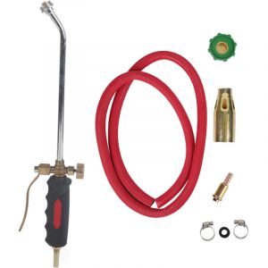 Ejoyous Chalumeau, Chalumeau &agrave; Br&ucirc;leur de Mauvaises Herbes Torche &agrave; Gaz pour Couvreurs Outil D'Allumage Pistolet &agrave; Flamme D&eacute;marreur &agrave; Feu Kit avec