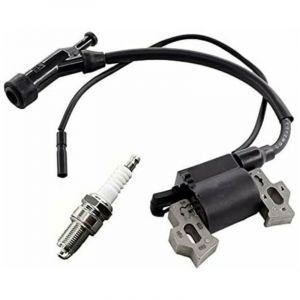 Ensemble comprenant une bobine d'allumage et une bougie d'allumage pour le groupe &eacute;lectrog&egrave;ne Berlan BSTE3000 2800 W / 6,5 CV et le Scheppach SG3000.