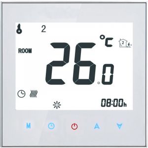 Thermostat, 16A 95-240V Hebdomadaire Programmable Thermostat De Chauffage, Tactile Écran Affichage LCD Écran, Température Contrôleur de La Chambre
