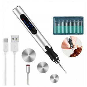 Stylo graveur électrique, outil de gravure, mini outil de gravure DIY, pour fournitures de bricolage, papeterie, école, bijoux, métal, verre, pierre,