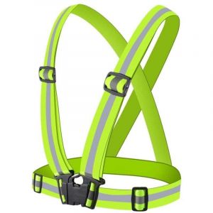 Gilet De S&eacute;curit&eacute; Haute Visibilit&eacute;,R&eacute;fl&eacute;chissant R&eacute;glable Elastique Gilet de S&eacute;curit&eacute; Gilet R&eacute;fl&eacute;chissant Ou Faire du V&eacute;lo Gilet R&eacute;fl&eacute;chissant