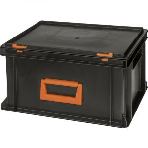 Alutec - 139220110188 Bac en plastique Magnus pc 20 (l x h x p) 400 x 233 x 300 mm noir, orange 1 pc(s)