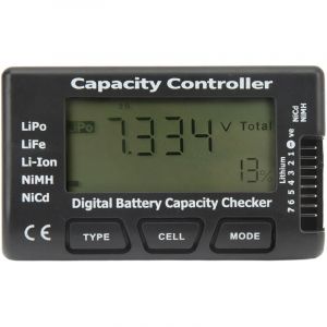 Testeur de capacit&eacute; de Batterie num&eacute;rique, Capacit&eacute; de la Batterie de Tension V&eacute;rificateur Contr&ocirc;leur Testeur avecEcran LCD, pour LiPo Vie NiMH Li-ION