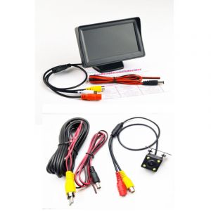 Cam&eacute;ra de surveillance interieur / exterieur,Kit de syst&egrave;me de cam&eacute;ra de recul sans fil pour voiture / camion / fourgonnette / pick-up / camping-car