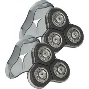 2x T&ecirc;tes de rasoir de remplacement compatible avec Philips RQ1296, SensoTouch 3D, RQ1296CC, RQ1297CC rasoir &eacute;lectrique - Vhbw