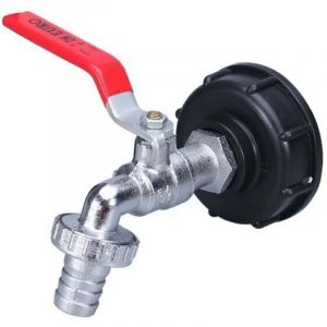 Adaptateur pour r&eacute;servoir IBC (raccord filet&eacute; 1/2"), robinet pour r&eacute;servoir de 1000 litres, robinet pour r&eacute;cup&eacute;rateur d'eau de pluie, robinet de