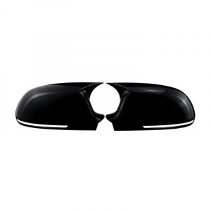 Couvercle de rétroviseur latéral de voiture pour Audi A4 A5 B8 A3 8P A6 C6 (noir)
