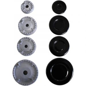 Brûleur à gaz et couvercle pour plaque de cuisson à gaz , Long Internal Boss Type, Kit Tapis + Cercle + Brûleur Cuisinières À Gaz