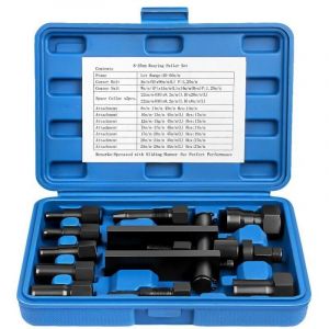 Extracteur de Roulement Moto 10 Pi&egrave;ces, Kit d&rsquo;Extracteur de Roulement Int&eacute;rieur &Oslash;8&ndash;29mm avec Coffret, Outil de D&eacute;montage de Roue Moto