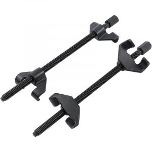 2 Pi&egrave;ces Compresseur Ressort Amortisseur 370mm Griffe Amortisseur Voiture, Type Forg&eacute;, pour Abaissement de Voitures Amortisseur de Chocs Compresseur