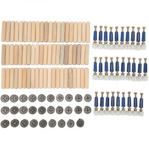 Kit de connexion pour roue excentrique 3 en 1, &eacute;crou et vis renforc&eacute;s, fixations pour panneaux de meubles et tableaux, roue excentrique de 15 mm