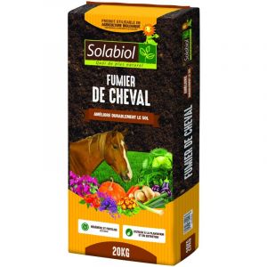 Ateliers 28 - Solabiol - Fumier de cheval - 20 kg : Améliorez votre sol naturellement