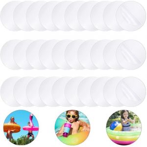 30pcs Kit Reparation Piscine,Kit Reparation Pool Gonflable,Rustine Matelas Gonflable,Transparente Rustine Piscines, Kit de R&eacute;paration pour Vari&eacute;t&eacute;