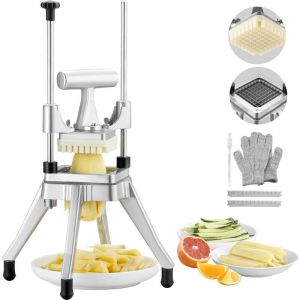 Mophorn - vevor Coupe-Frites Professionnel Manuel Coupe-Legumes Multifonction Commercial Lame de 0,95 cm en Inox Coupe Pomme de Terre et Fruits 2