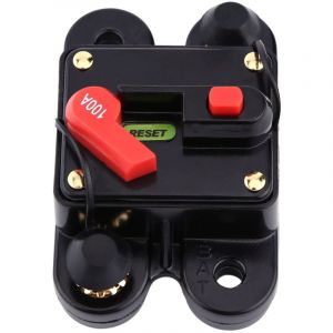 Disjoncteur de disjoncteur DC12V pour fusible de réinitialisation audio stéréo de vélo de bateau marin de voiture (100A)