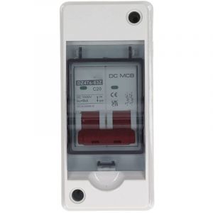 2P dc Disjoncteur Miniature, 1000V 20A IP65 Disjoncteur de D&eacute;connexion &eacute;tanche pour Syst&egrave;me Solaire pv