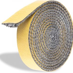 Qiyao - Joint auto - adh&eacute;sif pour chemin&eacute;e - joint en fibre de verre 2m de long, r&eacute;sistant &agrave; la chaleur 550 &deg; c - 2M x 15mm x 3mm