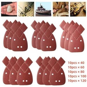 Feuilles de Ponçage pour Souris Ponceuse à Paume Black & Decker 40 60 80100120 Grain