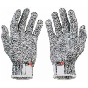 2 Paires de Gants R&eacute;sistants aux Coupures Gants Anti Coupures de Niveau 5 Certifi&eacute;s EN 388 Gants de Travail de s&eacute;curit&eacute; pour Cuisine Butcher