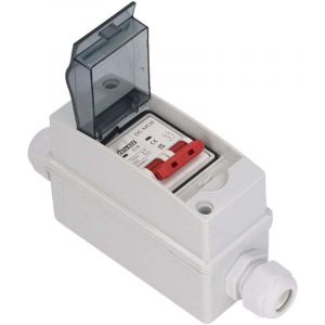 2P DC Disjoncteur, Interrupteur de D&eacute;connexion 1000V 16A Disjoncteur &eacute;tanche IP65 pour Syst&egrave;me Solaire PV