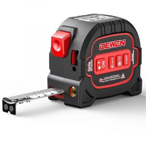 M&egrave;tre &agrave; ruban laser haute pr&eacute;cision 3 en 1 infrarouge avec &eacute;cran LCD num&eacute;rique M&egrave;tre &agrave; ruban laser Distance, 5 m M&egrave;tre &agrave; ruban+T&eacute;l&eacute;m&egrave;tre laser 60