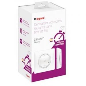 Legrand 067636 Pr&ecirc;t-&agrave;-poser C&eacute;liane volet roulant blanc avec commande sans fil Netatmo