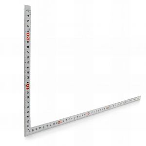 For&eacute;zienne - Equerre charpentier inox 500 x 250 mm Shinwa avec double graduation - mfls - MESU10450
