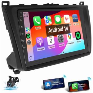 Pour Mazda 6 GG GH (2007-2012) Autoradio Android 15 GPS Wi-Fi Bluetooth FM RDS CarPlay 1+32G CAM