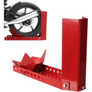 Vingo - swanew Béquille de moto 1 bascule de moto remorque aide au chargement réglable béquille de moto pince de roue avant avec 3 trous de boulon