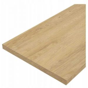 Plan de travail de salle de bain 60x46cm Panneau de meuble stratifi&eacute; ch&ecirc;ne artisanal dor&eacute;