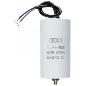 CBB60 450V 30&micro;F 50/60HZ ANGEEK Condensateur,Condensateur de d&eacute;marrage,Condensateur de moteur,condensateur cbb60,condensateurs,avec fils
