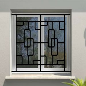 DMS - Grille de Defense Structural pour Fenetre h= 125 cm x l= 100 cm (c&ocirc;te tableau)