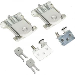 2 Pi&egrave;ces Roulette Porte Coulissante Placard,2024 Premium Roulette Coulissant Armoire,Kit Coulissante pour Porte de Garde-robe Rou