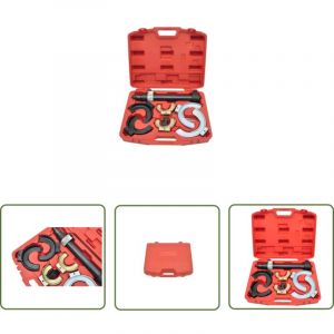 The Living Store - 3 jeux de compresseur de ressorts de style MacPherson - Compresseur De Ressort - Outil M&eacute;canique - Amortisseur - Ressort