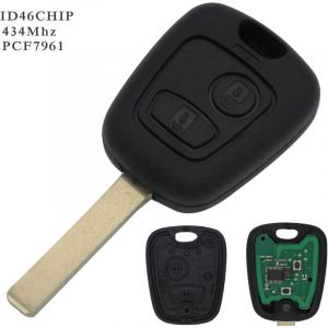 ZVD-Cl&eacute; compl&egrave;te avec &eacute;lectronique &agrave; Programmer PLIP Peugeot 107 207 307 407 106 206 306 406 Citroen C1 C2 C3 C4 C5 C6 C8 Xsara Saxo Berlingo Coque