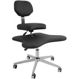 Chaise de bureau &agrave; jambes crois&eacute;es, chaise de m&eacute;ditation &agrave; domicile, chaise ergonomique &agrave; genoux pour le yoga avec soutien lombaire et tabouret &agrave;
