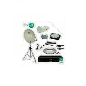 Pack satellite camping fransat Trepied + Parabole pliable + Recepteur Fransat + kit best hqsf 101 + kit coaxial