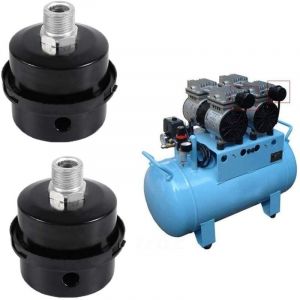 2 Pi&egrave;ces Filtre &agrave; Air en M&eacute;tal Compresseur, 1/2"20 MM Silencieux de Compresseur D'air, Compresseur D'air Filtre Silencieux, Filtr D'admission de