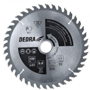 Scie circulaire &agrave; bois 600 mm &ndash; Lame carbure de tungst&egrave;ne 80 dents &ndash; Vitesse 2500 tr/min &ndash; Pour bois massif et panneaux &ndash; Dedra