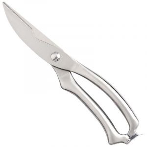 Ciseaux à volaille - Ciseaux de cuisine en acier inoxydable - Ciseaux à poignée antidérapante - Ciseaux avec verrouillage de sécurité - Ciseaux à