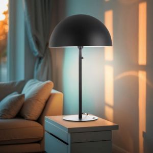 Lampe de table r&eacute;tro champignon gris lampe d'appoint lampe de salon lampe de chevet design champignon lampe de table lampe de chambre, m&eacute;tal, 1x E27,