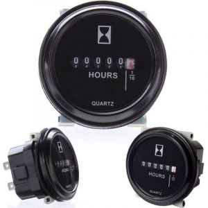 Compteur horaire, SH-1 compteur d'heures rondes, Compteur horaire 12V 24V 36V pour tracteur de bateau Jauge ronde 2& 39 Etanche-LEY