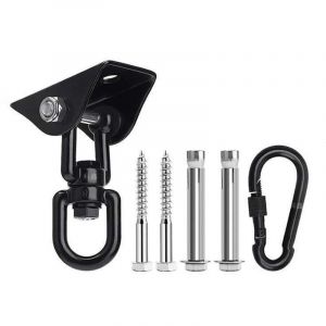 Crochet de Plafond pour Fauteuil Suspendu pivotant &agrave; 360 &deg;, balan&ccedil;oire, Suspension, Crochet avec vis pour b&eacute;ton, Bois, Aire de Jeux, v&eacute;randa, si&egrave;ge