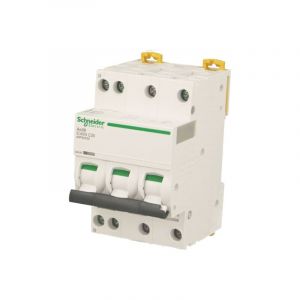 Schneider Electric - Disjoncteur modulaire tétrapolaire compact Schneider Acti9 iC40N 32A courbe c