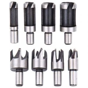 ZVD - 8pcs Fraise &agrave; Bouchonner Bois Outil de Coupe Bois M&egrave;ches Plug Cutter Perceuse Ensemble pour Travail du Bois 6mm /10mm/13mm/16mm, Versailles